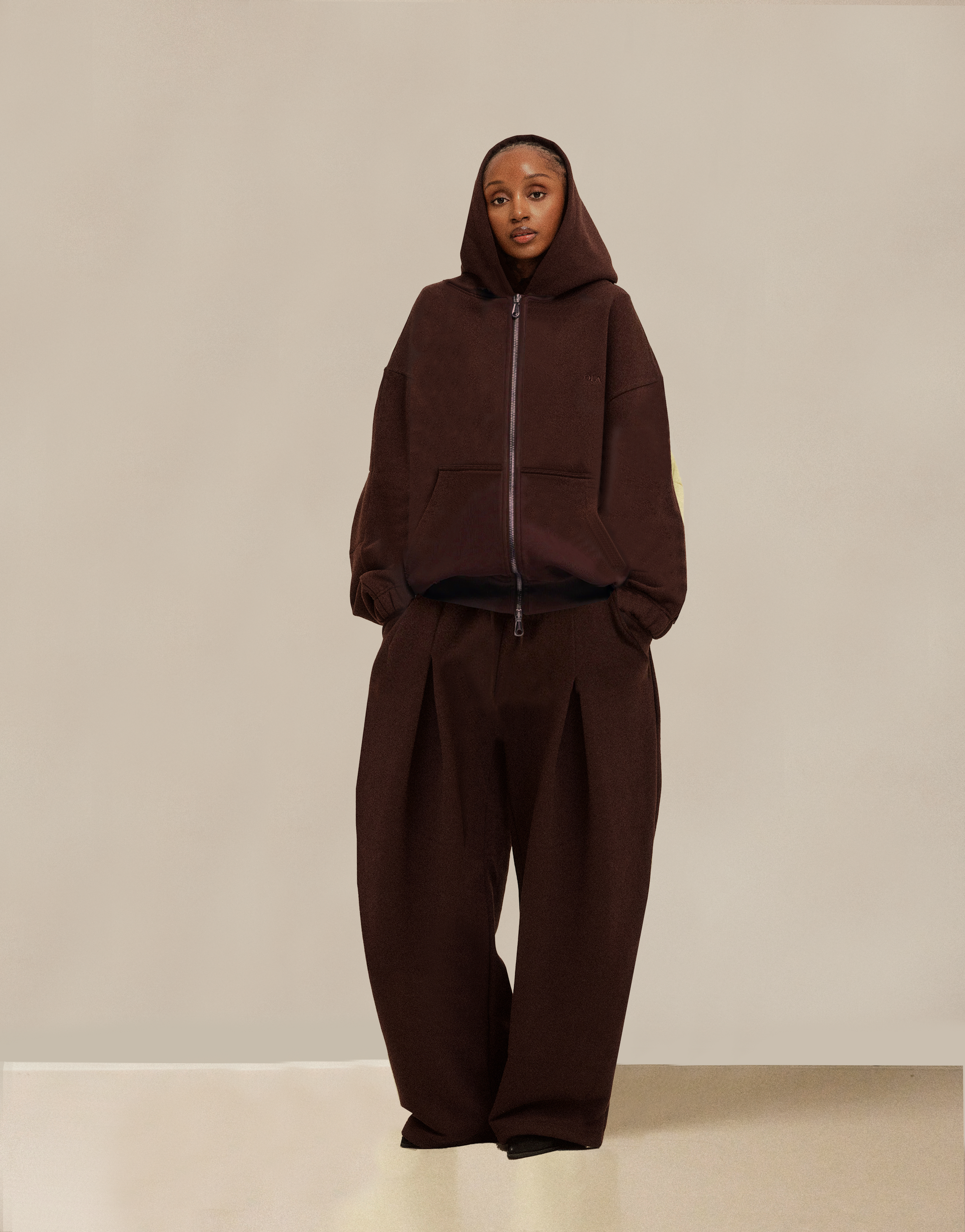 Primo Zip Hoodie - Espresso | OLA Primo Zip Hoodie - Espresso | OLA