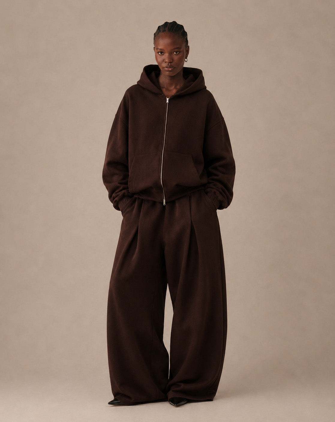 Primo Zip Hoodie - Espresso
