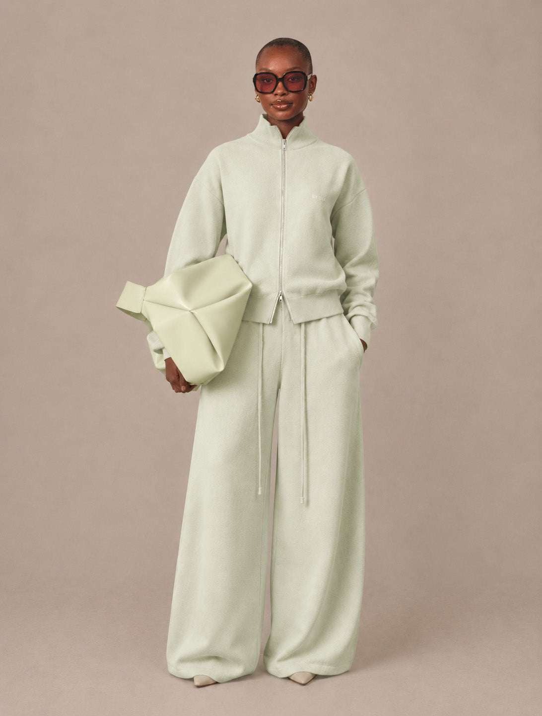 Yun Zip Top - Pistachio