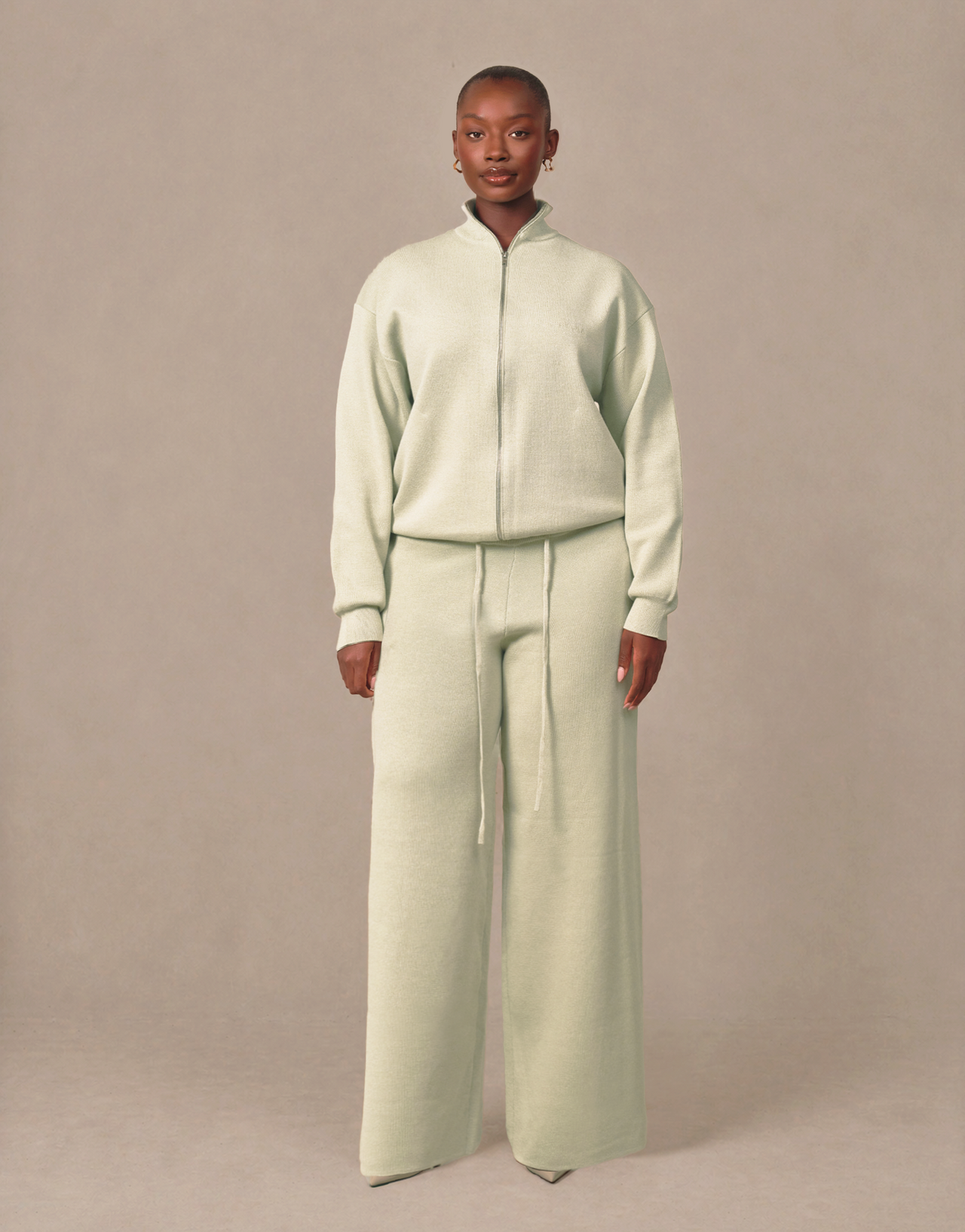 Yun Zip Top - Pistachio