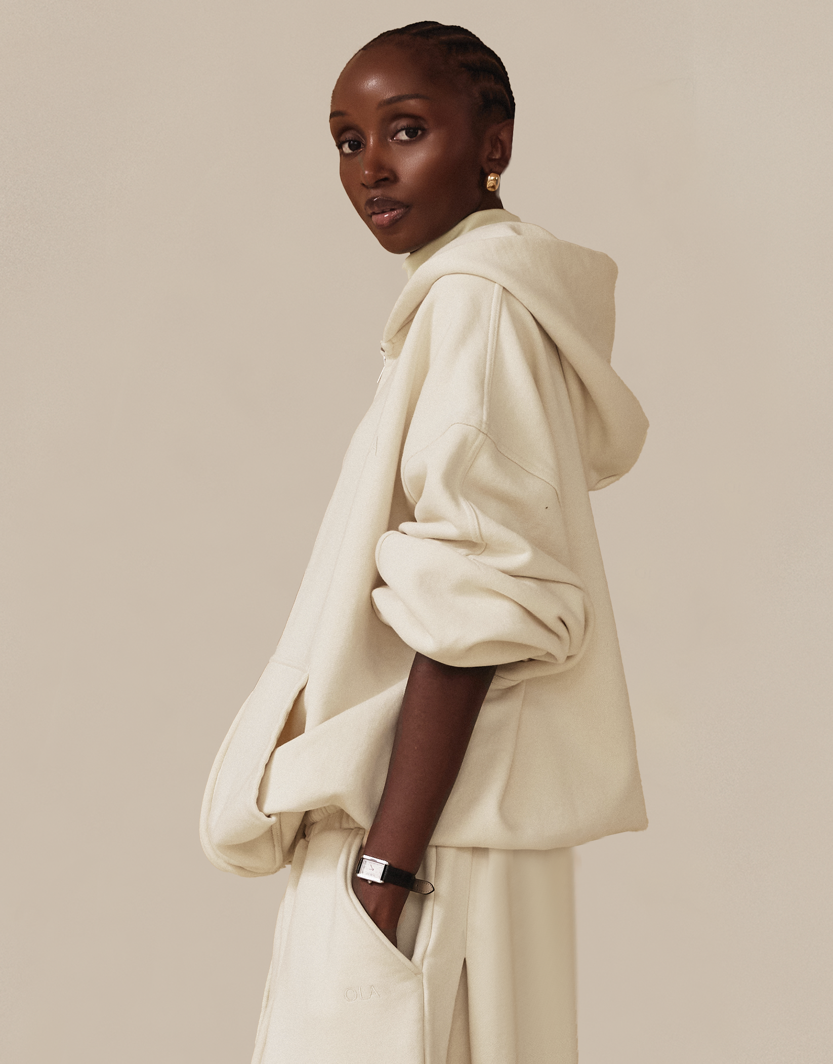 Primo Zip Hoodie - Whipped Cream | OLA