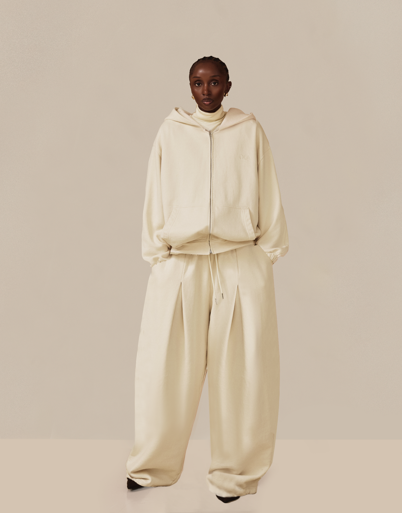 Primo Zip Hoodie - Whipped Cream