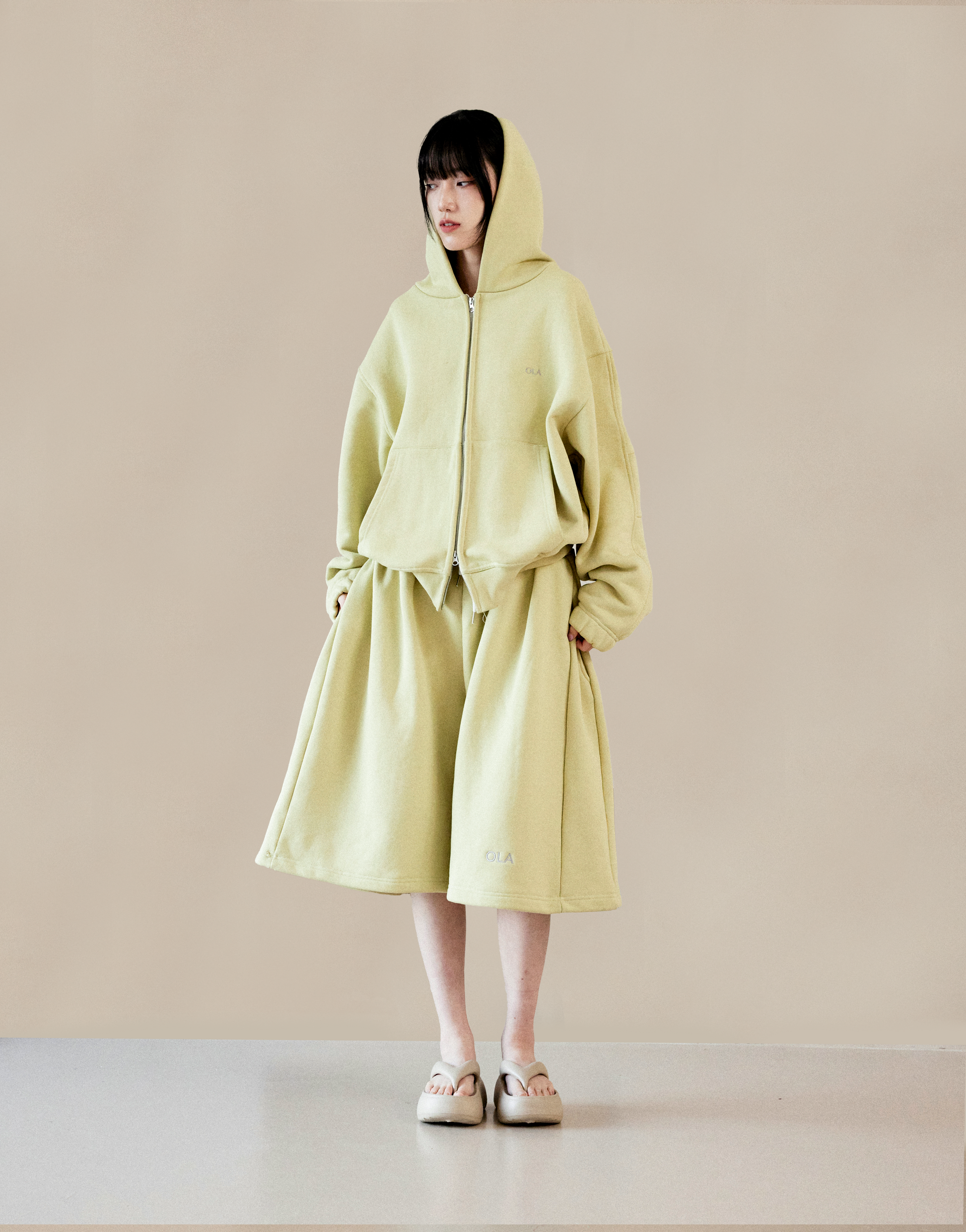 Primo Zip Hoodie - Lemon Sorbet | OLA Primo Zip Hoodie - Lemon Sorbet | OLA