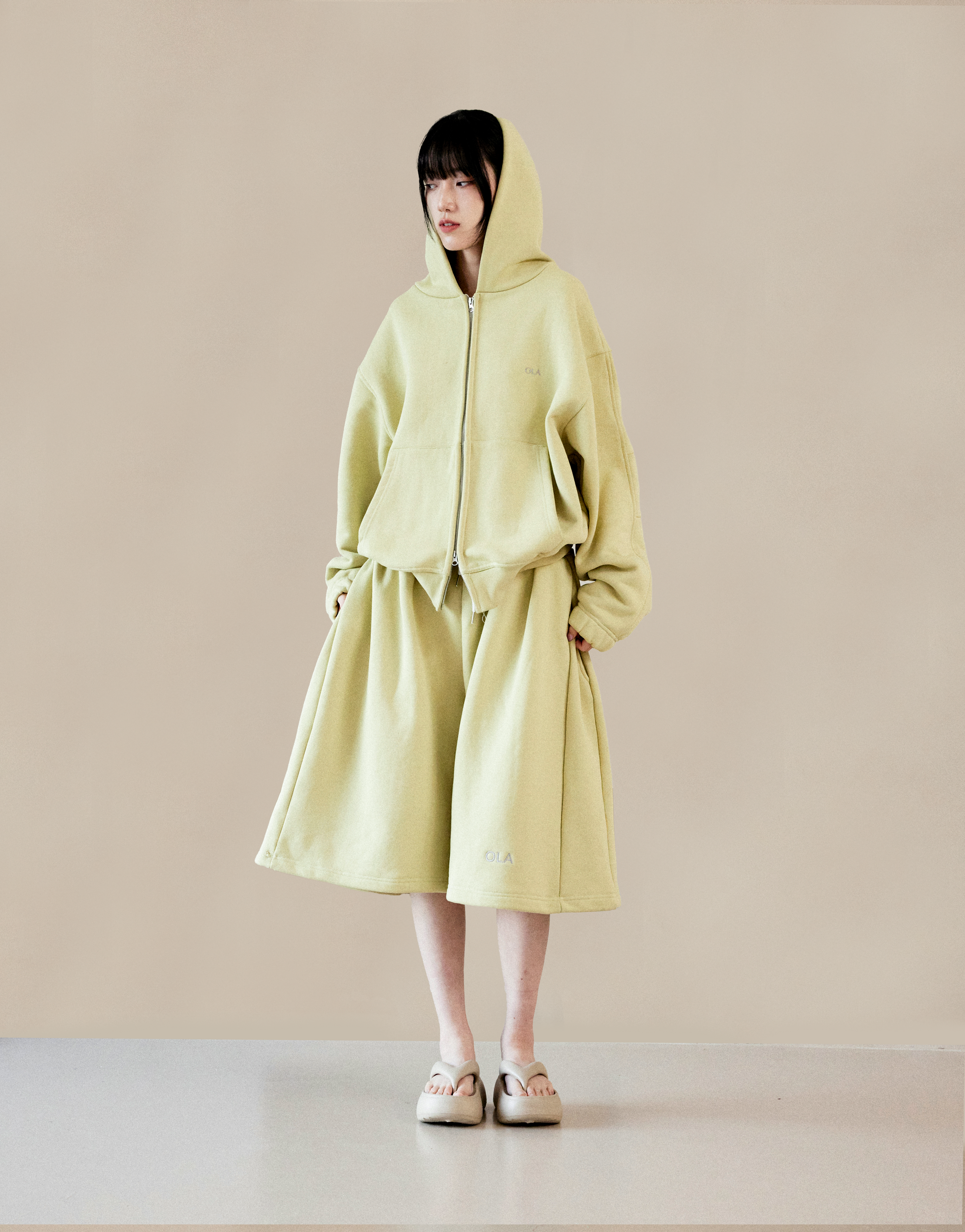 Primo Zip Hoodie - Lemon Sorbet | OLA Primo Zip Hoodie - Lemon Sorbet | OLA